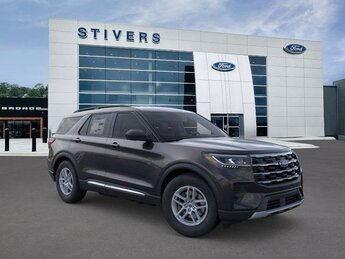 2025 Agate Black Metallic Ford Explorer Active 2.3L EcoBoost I-4 Engine Automatic 4 Door 4X4 SUV