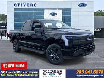2025 Agate Black Metallic Ford F-150 Lightning Flash AWD Automatic Electric Motor Engine