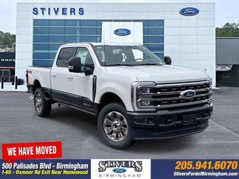 2025 White Ford Super Duty F-250 SRW King Ranch 6.7L High Output Power Stroke V8 Diesel Engine 4X4 Automatic