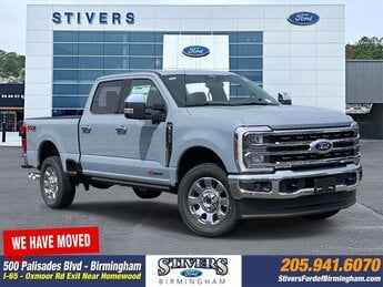 2025 Grey Ford Super Duty F-250 SRW King Ranch 6.7L High Output Power Stroke V8 Diesel Engine Automatic 4 Door Truck