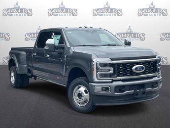2025 Grey Ford Super Duty F-350 DRW Platinum 4X4 6.7L High Output Power Stroke V8 Diesel Engine 4 Door Automatic Truck