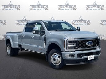 2025 Grey Ford Super Duty F-350 DRW Platinum 6.7L High Output Power Stroke V8 Diesel Engine 4 Door Truck 4X4