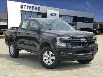 2025 Shadow Black Ford Ranger XL 4 Door Automatic EcoBoost 2.3L I4 GTDi DOHC Turbocharged VCT Engine RWD