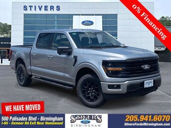 2025 Silver Metallic Ford F-150 XLT 2.7L V6 EcoBoost Engine Automatic Truck 4X4 4 Door