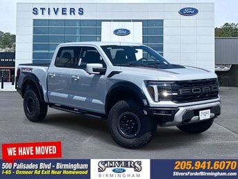 2025 Space White Metallic Ford F-150 Raptor 3.5L V6 EcoBoost Engine Truck Automatic