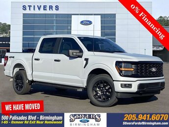 2025 Space White Metallic Ford F-150 STX Truck Automatic 4X4 4 Door 5.0L V8 Engine