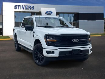 2025 Oxford White Ford F-150 XLT 4 Door 3.5L PowerBoost Full-Hybrid V6 Engine Truck