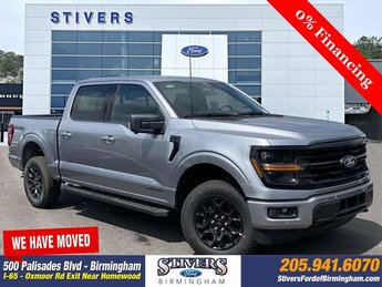 2025 Silver Metallic Ford F-150 XLT 4 Door Truck 3.5L PowerBoost Full-Hybrid V6 Engine