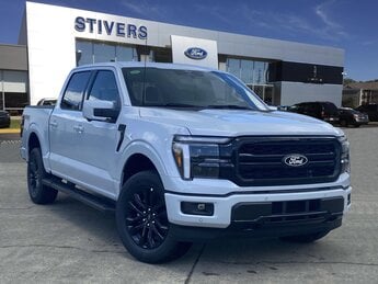2025 Space White Metallic Ford F-150 Lariat Truck 4X4 4 Door 3.5L V6 EcoBoost Engine