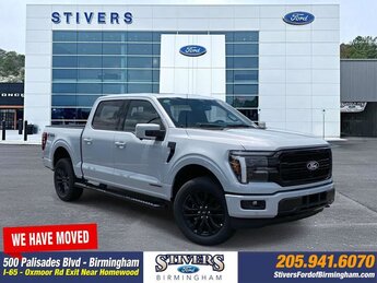2025 Space White Metallic Ford F-150 Lariat 4X4 3.5L PowerBoost Full-Hybrid V6 Engine Truck Automatic 4 Door