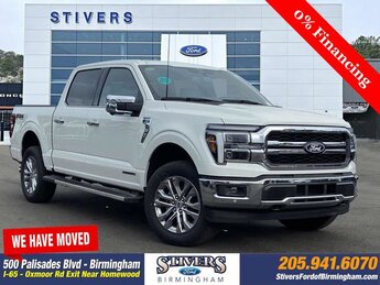 2025 Star White Metallic Tri-Coat Ford F-150 Lariat 4X4 Truck 3.5L PowerBoost Full-Hybrid V6 Engine Automatic 4 Door