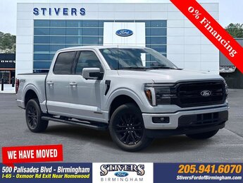 2025 Space White Metallic Ford F-150 Lariat Truck 3.5L PowerBoost Full-Hybrid V6 Engine 4 Door Automatic