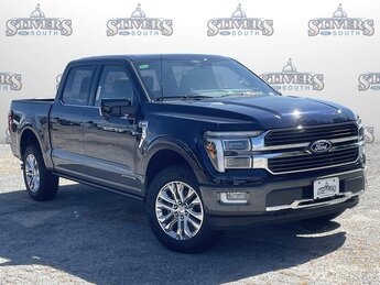 2025 Blue Metallic Ford F-150 King Ranch 4X4 4 Door 3.5L PowerBoost Full-Hybrid V6 Engine