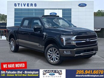 2025 Black Metallic Ford F-150 King Ranch 3.5L PowerBoost Full-Hybrid V6 Engine Truck 4X4