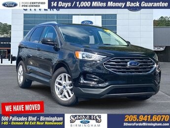 2021 Agate Black Metallic Ford Edge SEL 4 Door EcoBoost 2.0L I4 GTDi DOHC Turbocharged VCT Engine SUV Automatic FWD