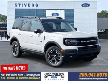 2025 Oxford White Ford Bronco Sport Outer Banks Automatic 4 Door SUV 4X4 1.5L EcoBoost Engine