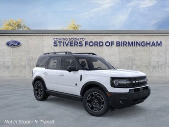 2025 Oxford White Ford Bronco Sport Outer Banks 4X4 SUV 1.5L EcoBoost Engine 4 Door