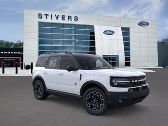 2025 Oxford White Ford Bronco Sport Outer Banks 4X4 SUV 1.5L EcoBoost Engine Automatic