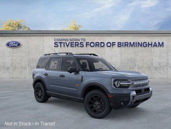 2025 Azure Gray Metallic Tri-Coat Ford Bronco Sport Badlands 4X4 Automatic EcoBoost 2.0L I4 GTDi DOHC Turbocharged VCT Engine 4 Door SUV
