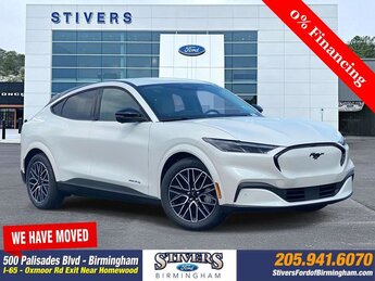 2025 Star White Metallic Tri-Coat Ford Mustang Mach-E Premium Dual Electric Motor Engine SUV AWD