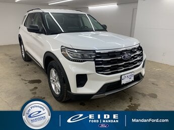 2025 Star White Metallic Tri-Coat Ford Explorer Active 4 Door 2.3L EcoBoost I-4 Engine Automatic
