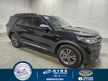 2025 Agate Black Metallic Ford Explorer Active 4X4 2.3L EcoBoost I-4 Engine SUV 4 Door