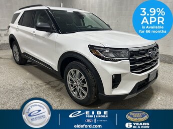 2025 Star White Metallic Tri-Coat Ford Explorer Active 4 Door SUV 2.3L EcoBoost I-4 Engine 4X4 Automatic