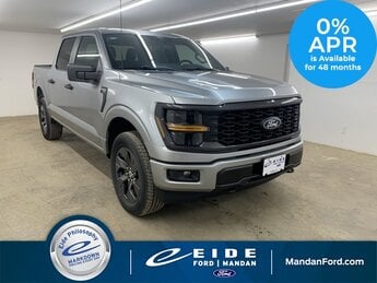 2025 Iconic Silver Metallic Ford F-150 STX 4 Door Automatic 2.7L V6 EcoBoost Engine 4X4 Truck