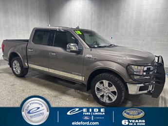 2018 Stone Gray Ford F-150 Lariat 3.0L Power Stroke V6 Turbo Diesel Engine 4X4 Truck Automatic 4 Door