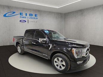 2023 Agate Black Metallic Ford F-150 Platinum Truck Automatic 4X4 3.5L PowerBoost Full-Hybrid V6 Engine 4 Door