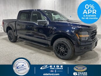 2025 Antimatter Blue Metallic Ford F-150 XLT Black Appearance Truck 3.5L V6 EcoBoost Engine 4 Door Automatic 4X4
