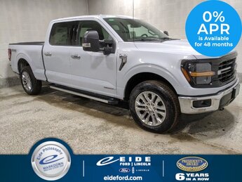2025 Space White Metallic Ford F-150 XLT Chrome 4 Door 3.5L PowerBoost Full-Hybrid V6 Engine Automatic Truck 4X4