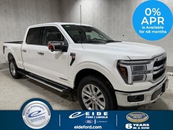 2025 Star White Metallic Tri-Coat Ford F-150 Lariat Chrome 4X4 3.5L PowerBoost Full-Hybrid V6 Engine 4 Door