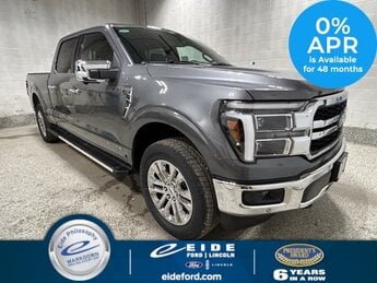 2025 Carbonized Gray Metallic Ford F-150 Lariat Chrome 4X4 3.5L PowerBoost Full-Hybrid V6 Engine Automatic 4 Door