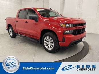 2020 Red Hot Chevrolet Silverado 1500 Custom 4 Door 4X4 Automatic Truck EcoTec3 5.3L V8 Engine