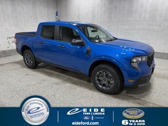 2025 Velocity Blue Ford Maverick XLT Automatic (CVT) 2.5L I-4 Hybrid Engine 4 Door Truck