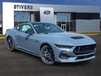 2025 Vapor Blue Metallic Ford Mustang GT RWD 2 Door 5.0L V8 Ti-VCT Engine Coupe