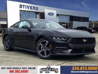 2025 Shadow Black Ford Mustang EcoBoost EcoBoost 2.3L I4 GTDi DOHC Turbocharged VCT Engine RWD 2 Door