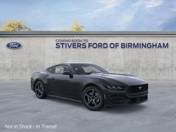 2025 Shadow Black Ford Mustang EcoBoost Automatic 2 Door EcoBoost 2.3L I4 GTDi DOHC Turbocharged VCT Engine Coupe