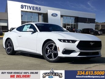 2025 Oxford White Ford Mustang EcoBoost RWD Coupe 2 Door EcoBoost 2.3L I4 GTDi DOHC Turbocharged VCT Engine Automatic