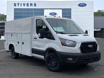 2024 Oxford White Ford Transit-350 Base EcoBoost 3.5L V6 GTDi DOHC 24V Twin Turbocharged Engine Automatic RWD