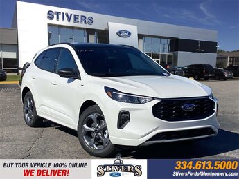 2024 Star White Metallic Tri-Coat Ford Escape ST-Line FWD SUV Automatic