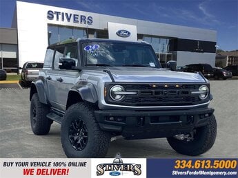 2024 Silver Metallic Ford Bronco Raptor 4X4 4 Door SUV 3.0L EcoBoost V6 Engine Automatic