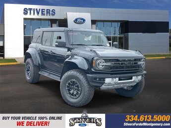 2025 Shadow Black Ford Bronco Raptor Automatic 4X4 4 Door 3.0L EcoBoost V6 Engine