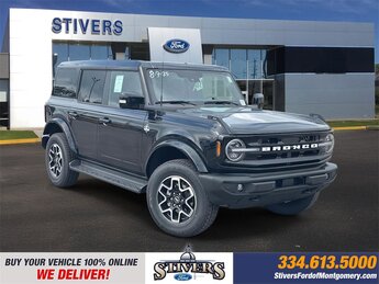 2025 Shadow Black Ford Bronco Outer Banks 4X4 4 Door Automatic SUV 2.7L EcoBoost V6 Engine