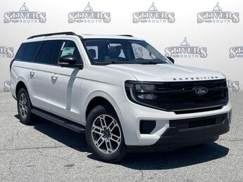 2025 White Metallic Ford Expedition Max 4 Door Automatic RWD EcoBoost 3.5L V6 GTDi DOHC 24V Twin Turbocharged Engine