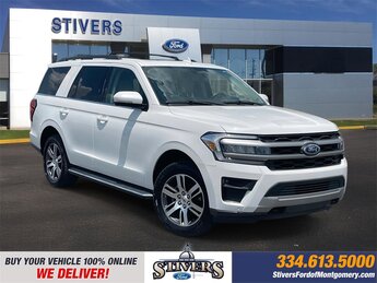 2022 Star White Metallic Tri-Coat Ford Expedition XLT 4 Door EcoBoost 3.5L V6 GTDi DOHC 24V Twin Turbocharged Engine Automatic