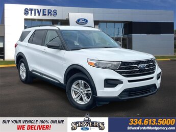 2020 Oxford White Ford Explorer XLT RWD 2.3L EcoBoost I-4 Engine SUV 4 Door Automatic