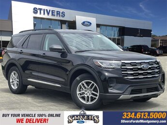 2025 Agate Black Metallic Ford Explorer Active 4 Door SUV 2.3L EcoBoost I-4 Engine Automatic