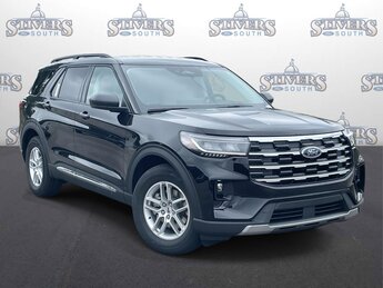 2025 Black Ford Explorer Active Automatic SUV 2.3L EcoBoost I-4 Engine 4 Door RWD